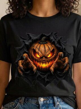 Spooky Jack O'Lantern Pumpkin Shirt